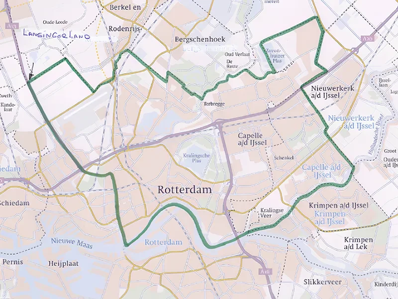 Grenzen van onze gemeente laankerk