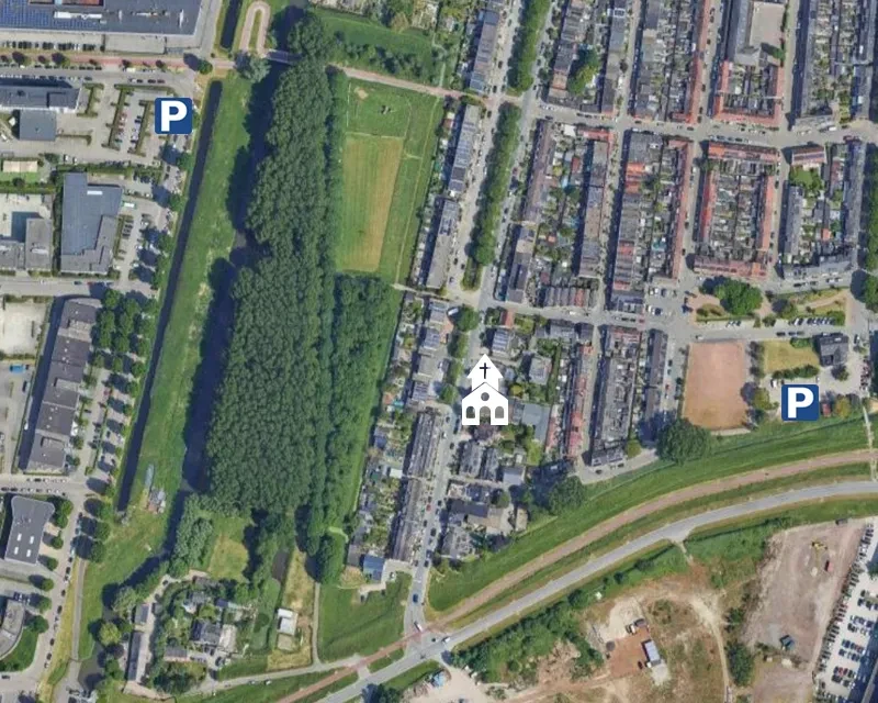 Parkeergelegenheid in de buurt van de laankerk